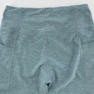 Victorias Secret Teal Green Pocket High Rise Workout Leggings Size XS Space Dye